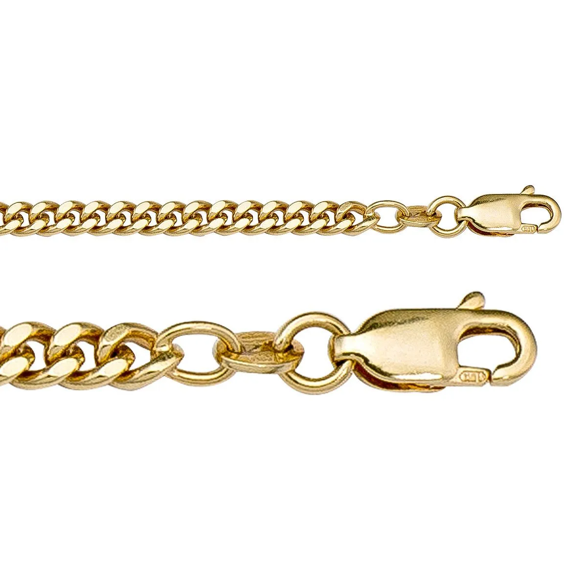 10K Yellow Gold 20" Curb Link Chain
