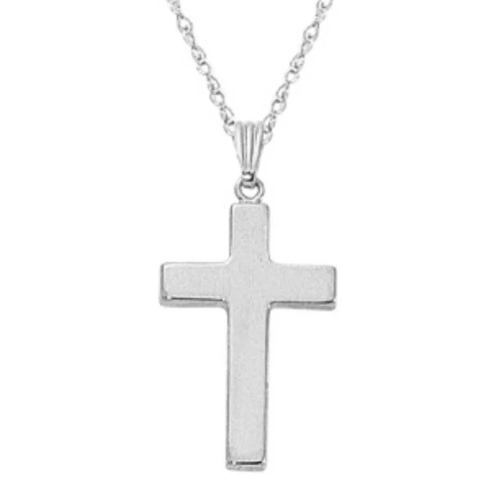 14K Gold Cross Pendant Necklace
