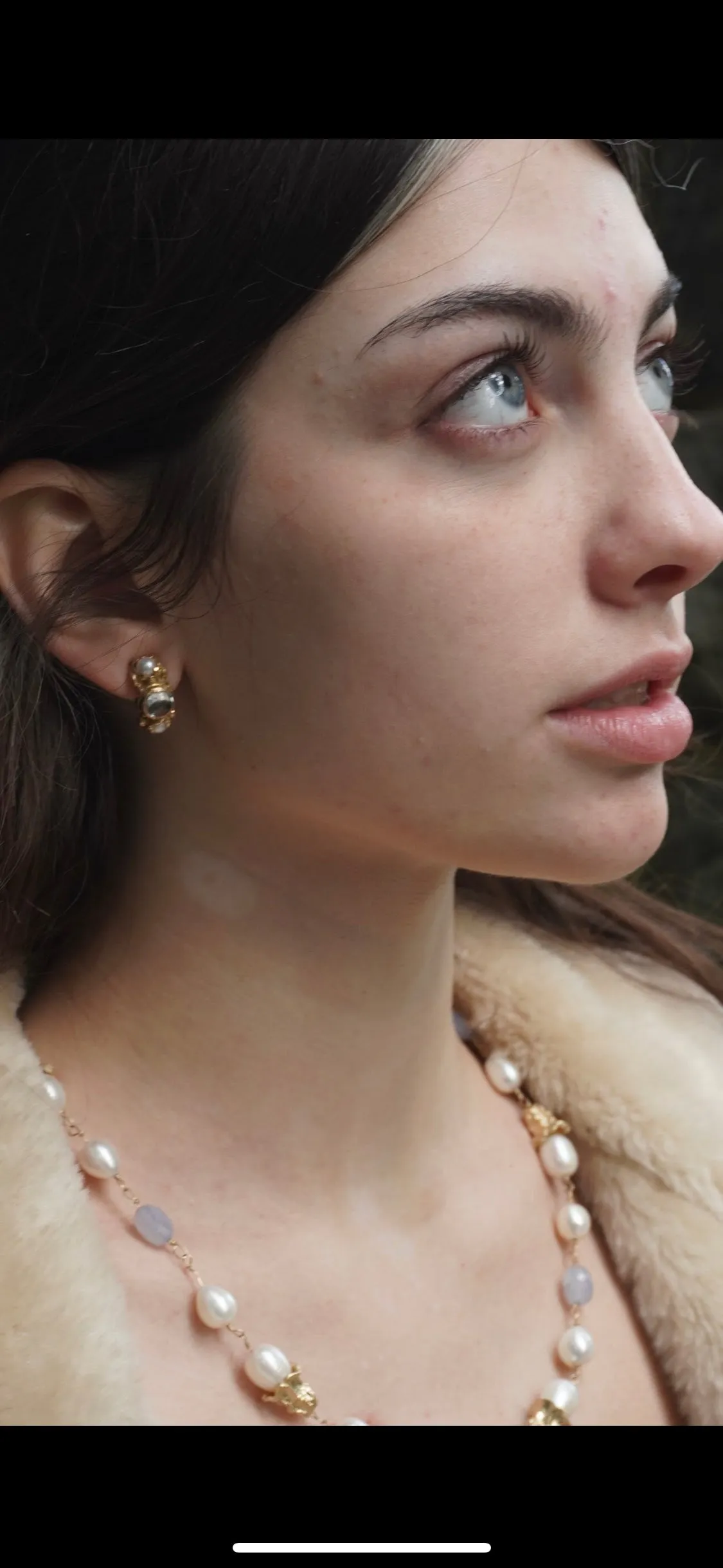 14kt Pearl Stone