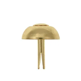 20mm Brass, Round Handbag Bottom Stud, Steel-PK10, #197-10-16-BP