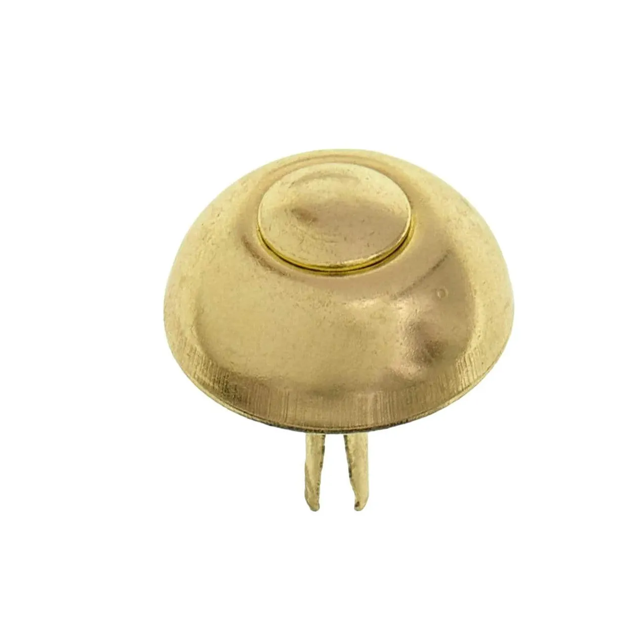 20mm Brass, Round Handbag Bottom Stud, Steel-PK10, #197-10-16-BP