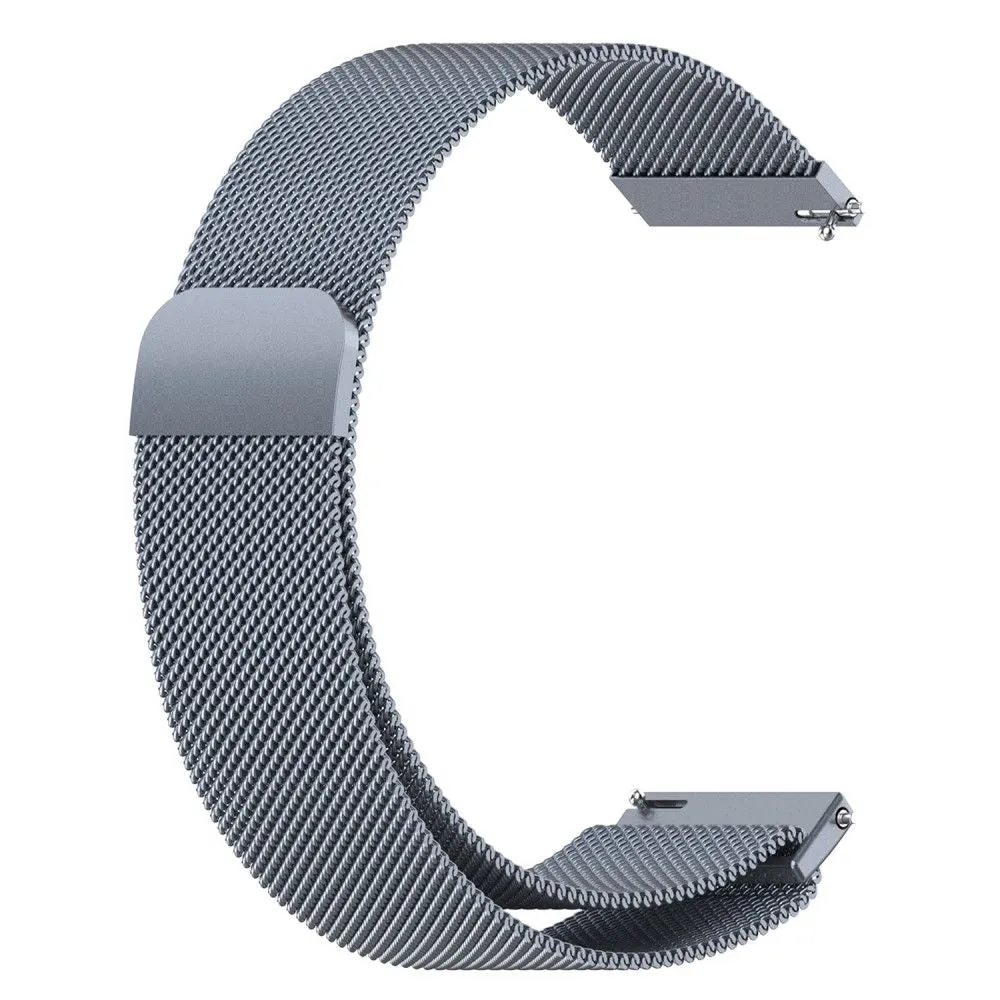 22mm Universal milanese stainless steel watch strap - Grey