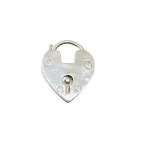 26 mm 925 Sterling Silver Heart Padlock Clasp