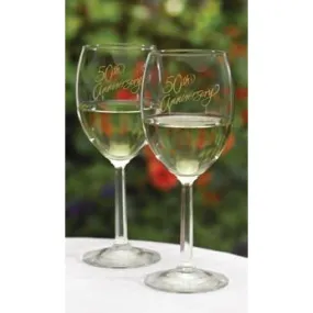 50th Anniversary Wine Glasses