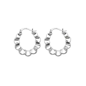 Acotis Silver Creole Earrings G5883