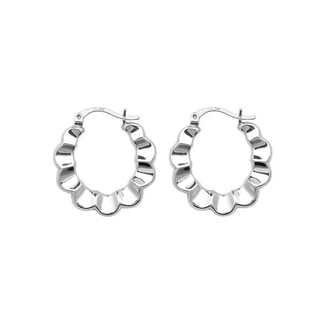 Acotis Silver Creole Earrings G5883