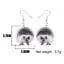 Acrylic Animal Earrings Raccoon Gator Skunk Hedgehog Jaguar