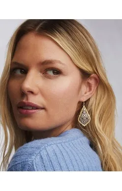 Addie Earrings Gold Filigree Metal