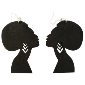 Afro Silhouette Earrings | Natural hair earrings | Afrocentric earrings | jewelry | accessories