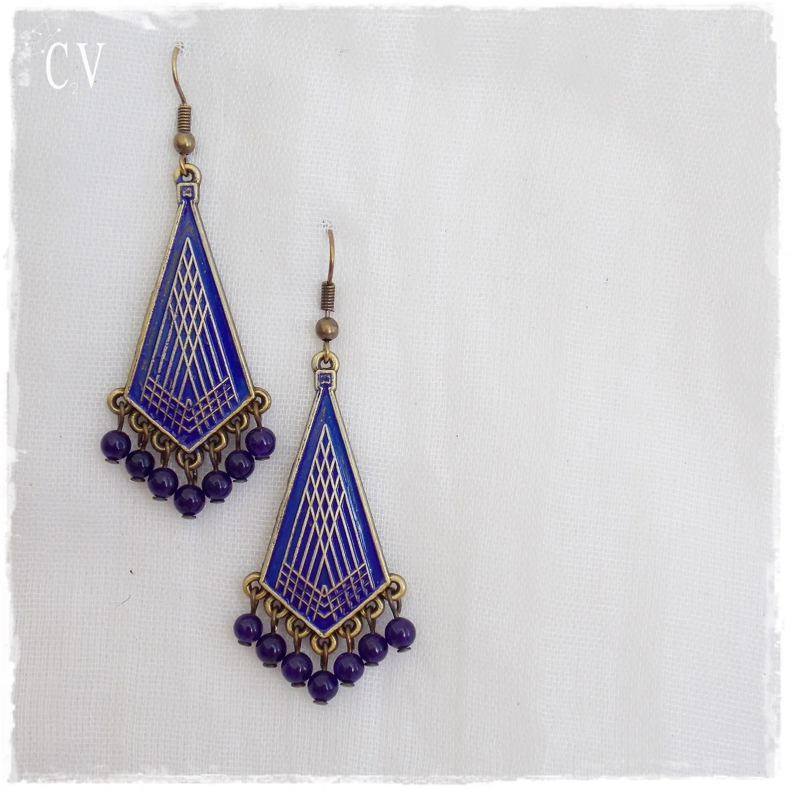 Amethyst Ethnic Earrings