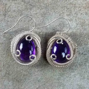 Amethyst Wire Wrapped Earrings