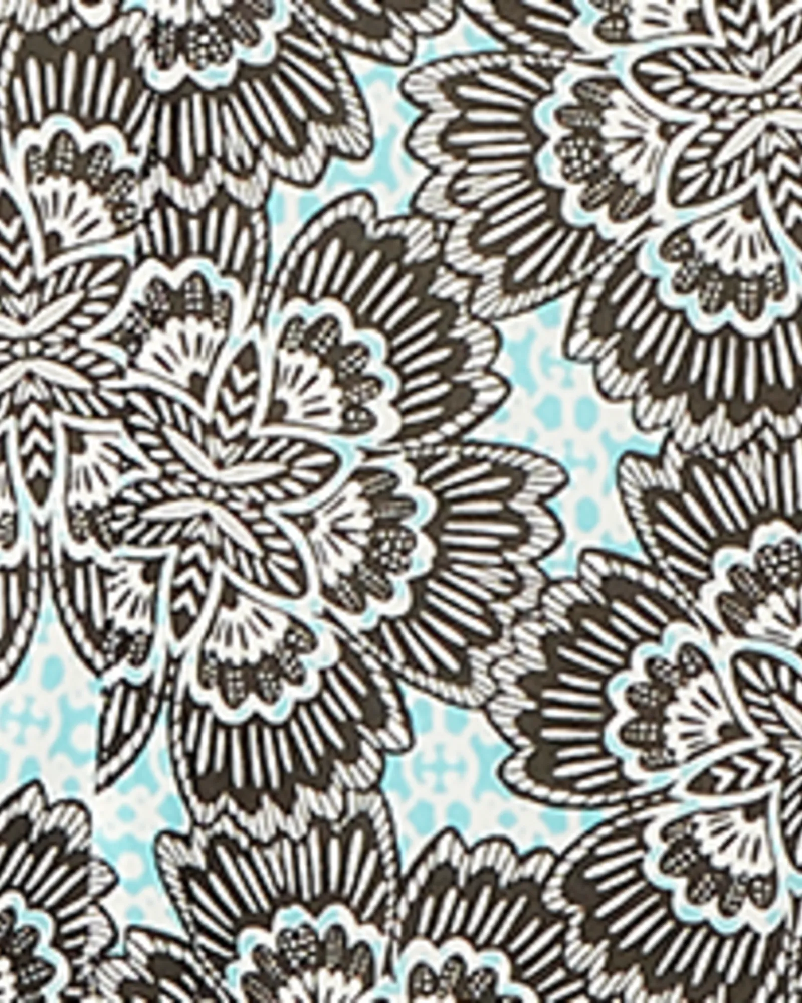 Ana Floral Scuba Dress | Azure Blue / Light Blue
