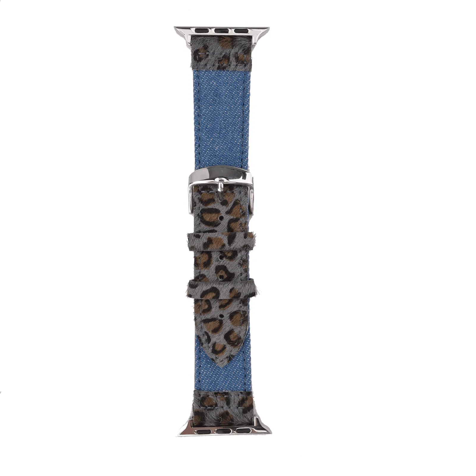 Animal Prints Leather & Denim Band for Apple Watch