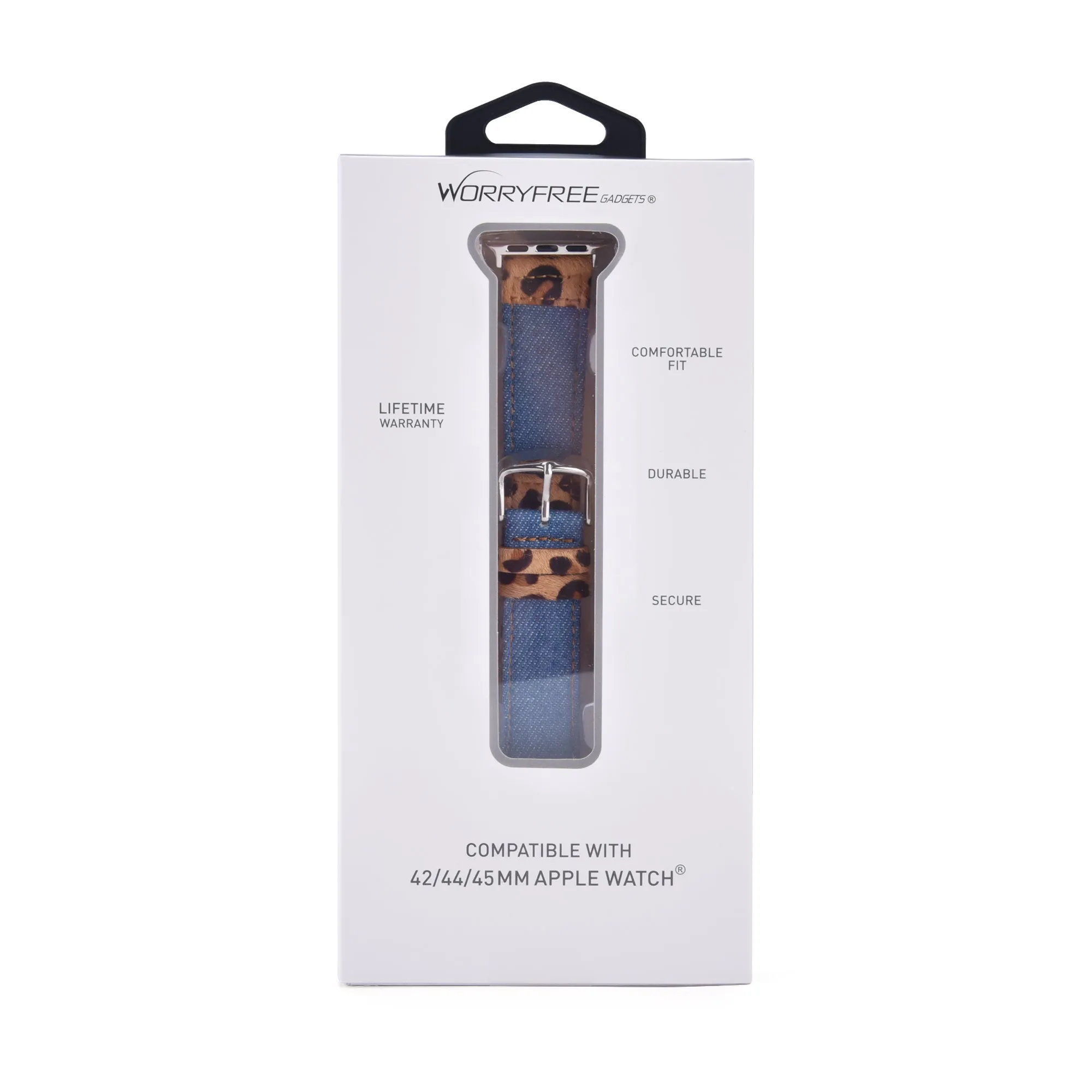 Animal Prints Leather & Denim Band for Apple Watch
