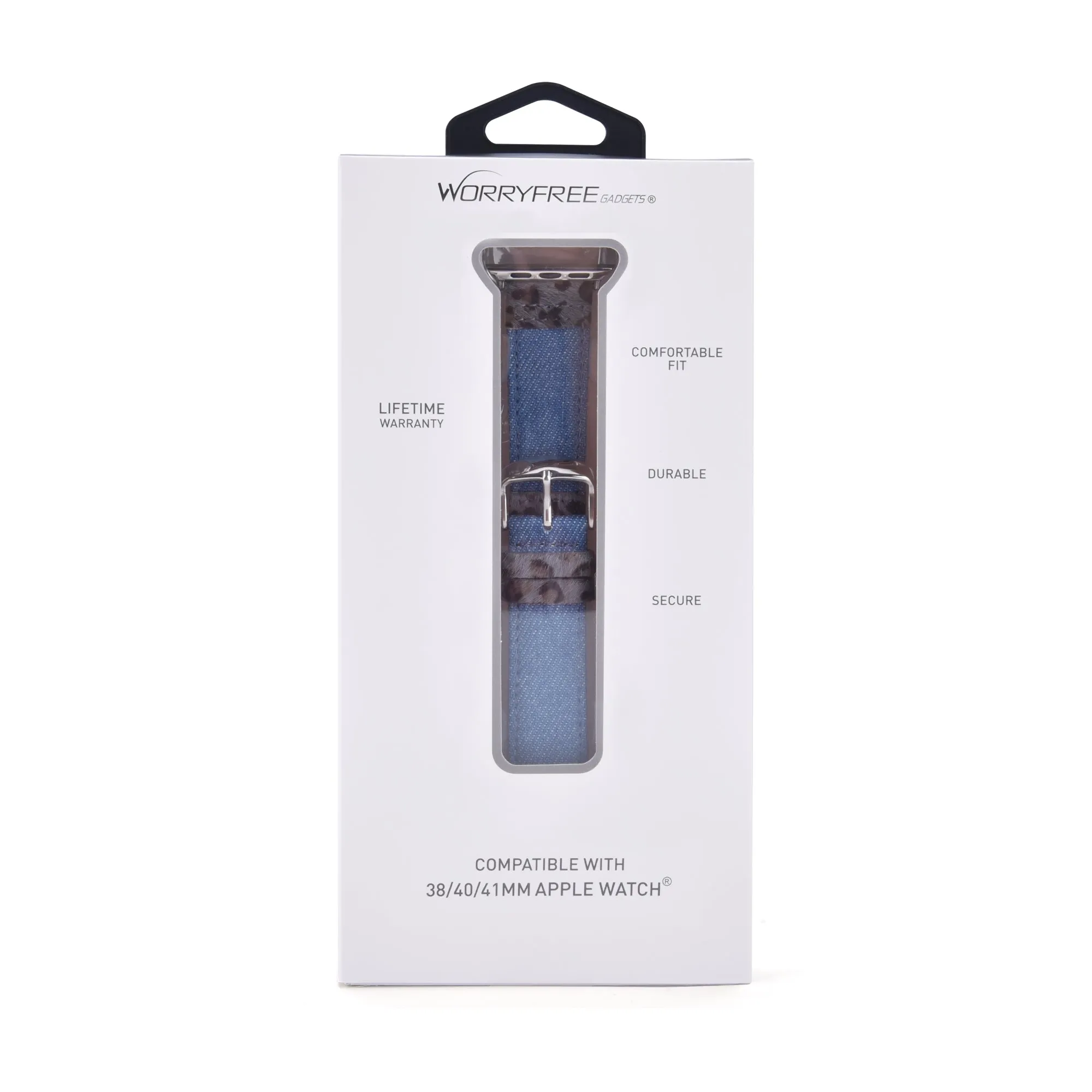 Animal Prints Leather & Denim Band for Apple Watch