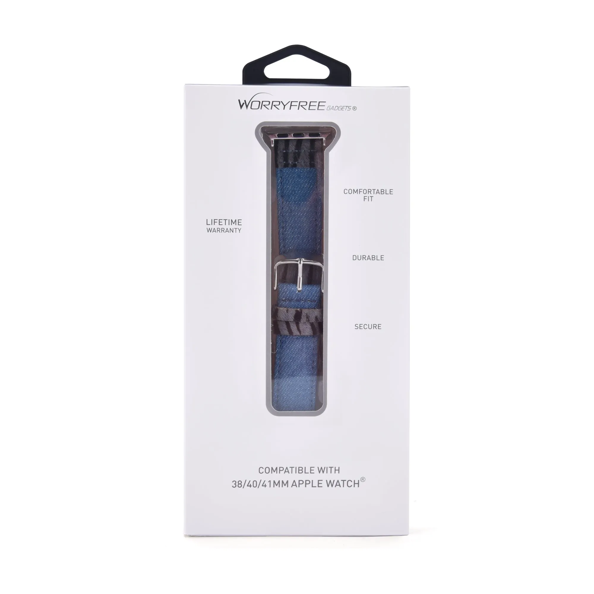 Animal Prints Leather & Denim Band for Apple Watch