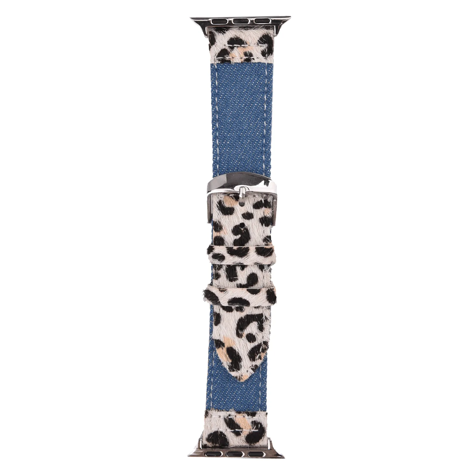 Animal Prints Leather & Denim Band for Apple Watch
