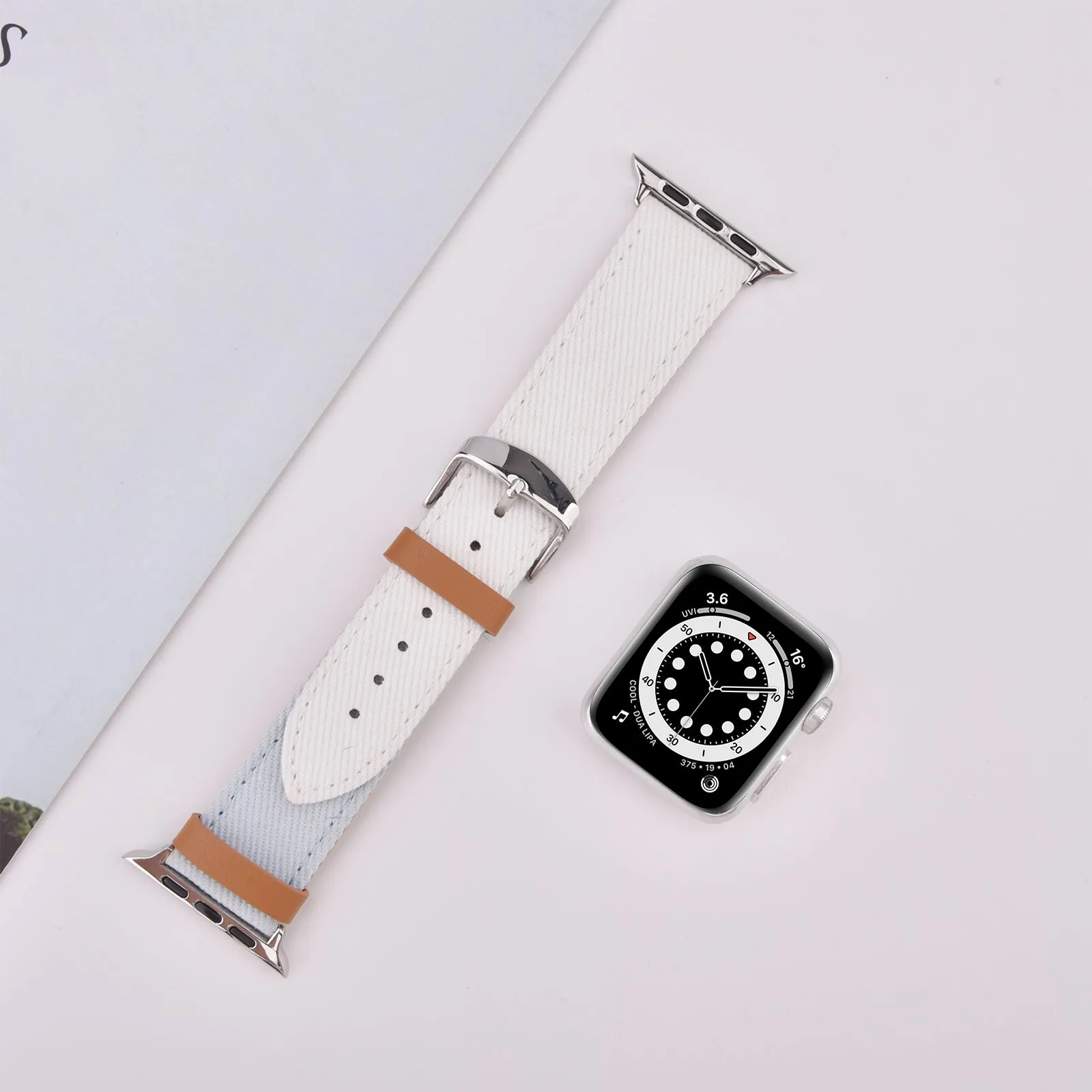 Animal Prints Leather & Denim Band for Apple Watch