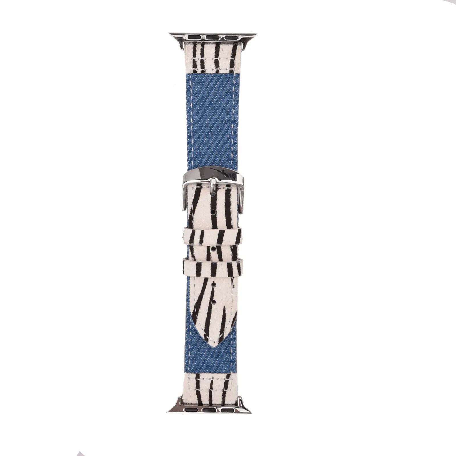 Animal Prints Leather & Denim Band for Apple Watch