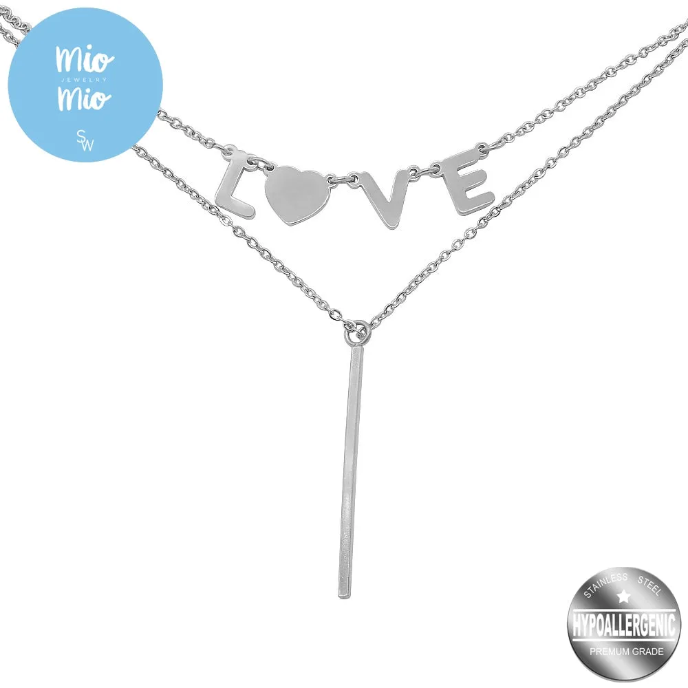 Anzy Love Stainless Steel Jewelry Set