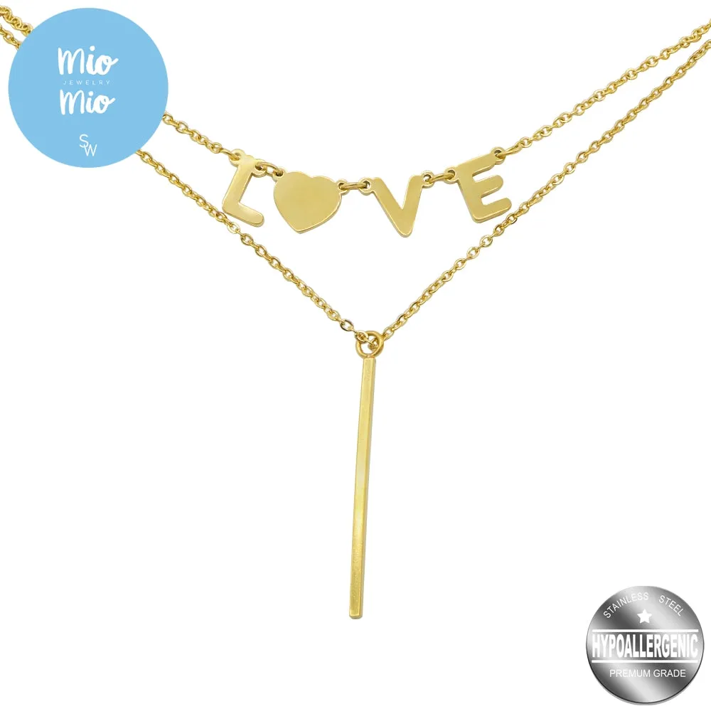 Anzy Love Stainless Steel Jewelry Set