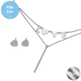Anzy Love Stainless Steel Jewelry Set
