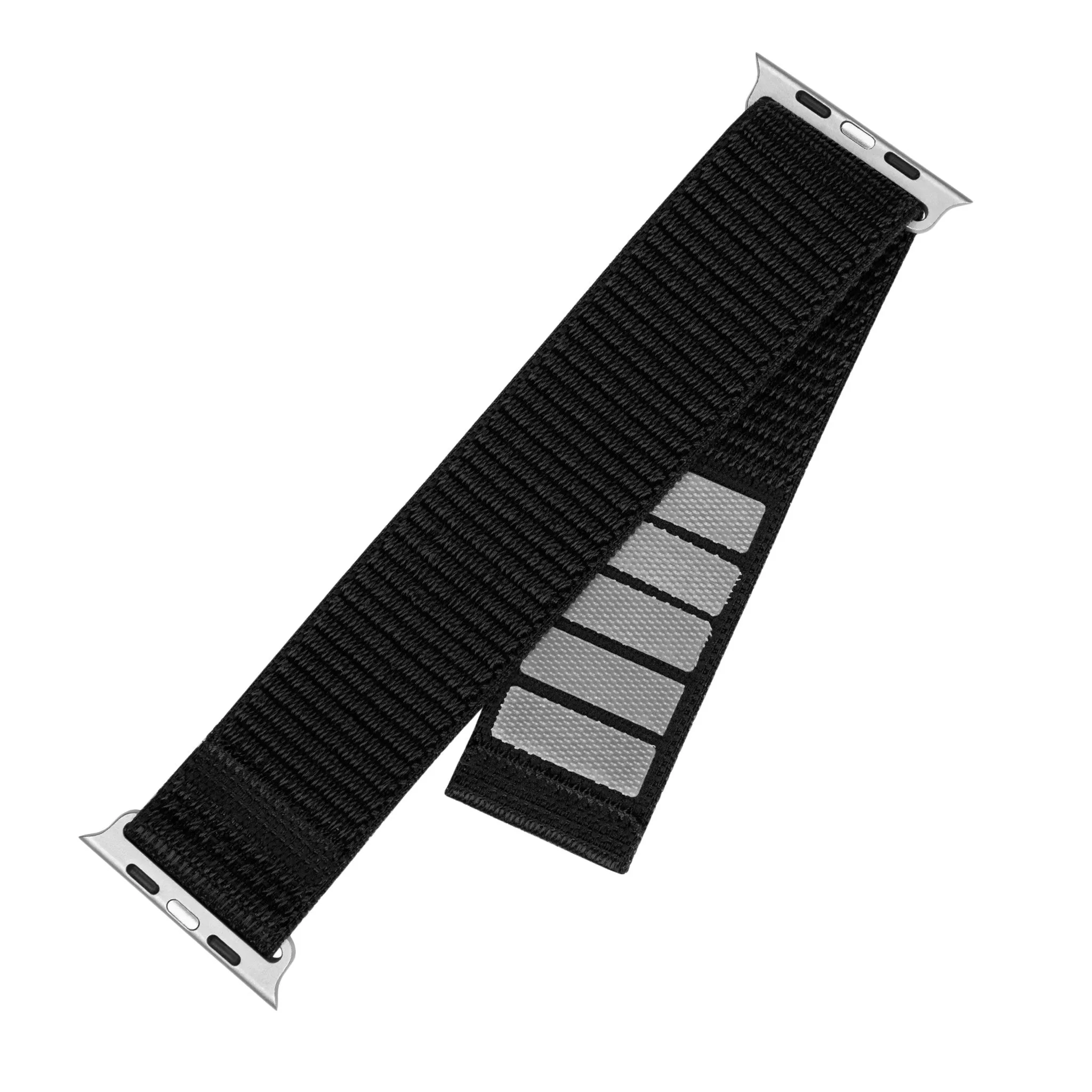 Apple Watch (38/40/SE/41/42mm) Fixed Nylon Rem - Sort