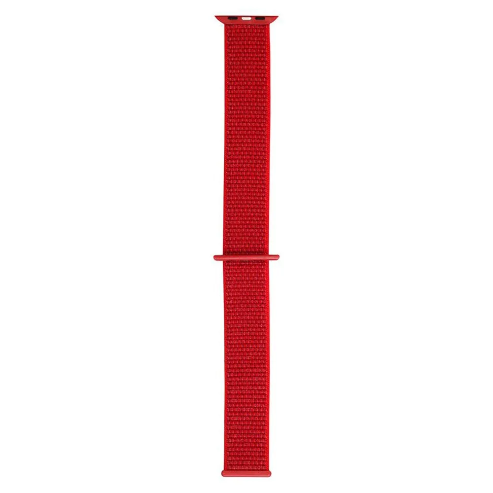 Apple Watch (38/40/SE/41/42mm) Lippa Nylon Rem - Rød