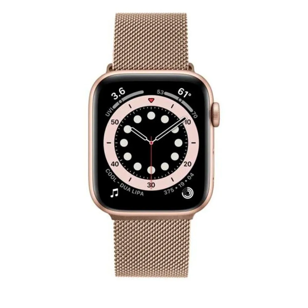 Apple Watch (38/40/SE/41mm) Fixed Mesh Rem - Rosenguld