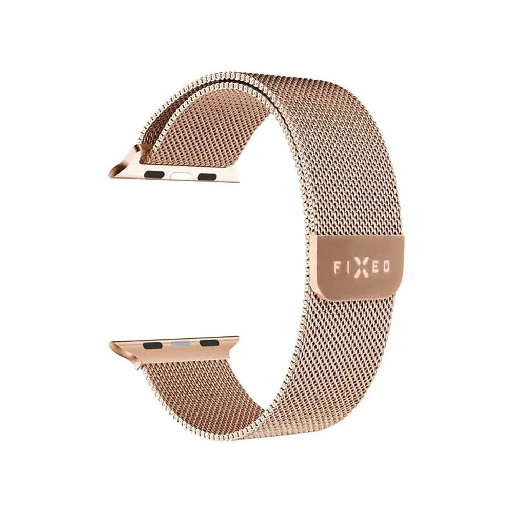 Apple Watch (38/40/SE/41mm) Fixed Mesh Rem - Rosenguld