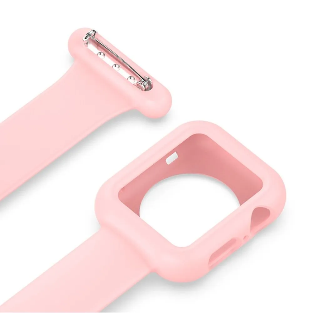 Apple Watch (41mm) doctor nurse silicone watch strap - Pink