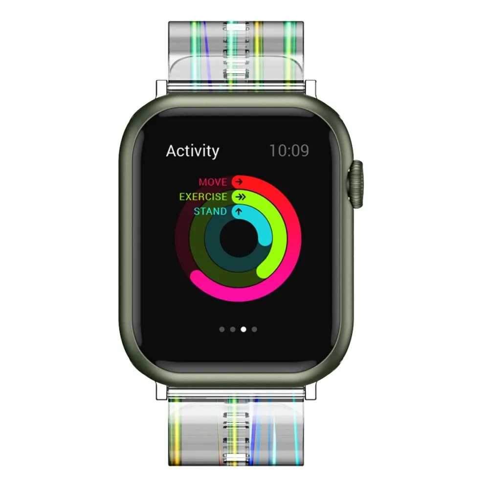 Apple Watch (41mm) flexible transparent watch strap -  Transparent Blue
