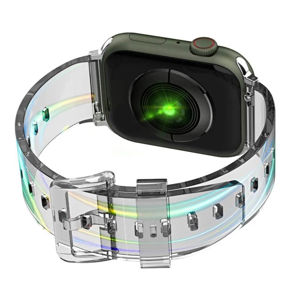 Apple Watch (41mm) flexible transparent watch strap -  Transparent Blue