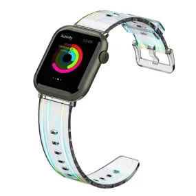 Apple Watch (41mm) flexible transparent watch strap -  Transparent Blue