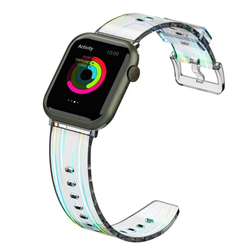Apple Watch (41mm) flexible transparent watch strap -  Transparent Blue