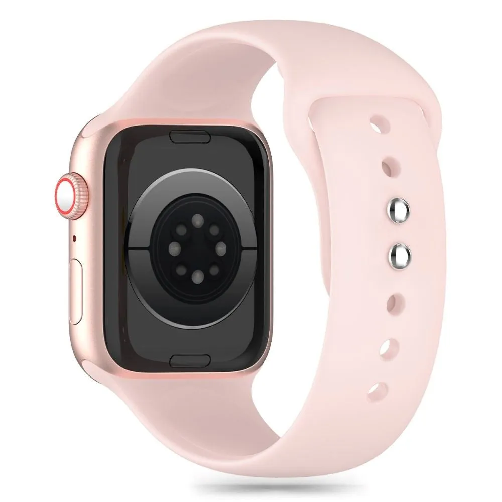 Apple Watch (42/44/SE/45/46/49mm) Tech-Protect Silikone Urrem - Light Pink