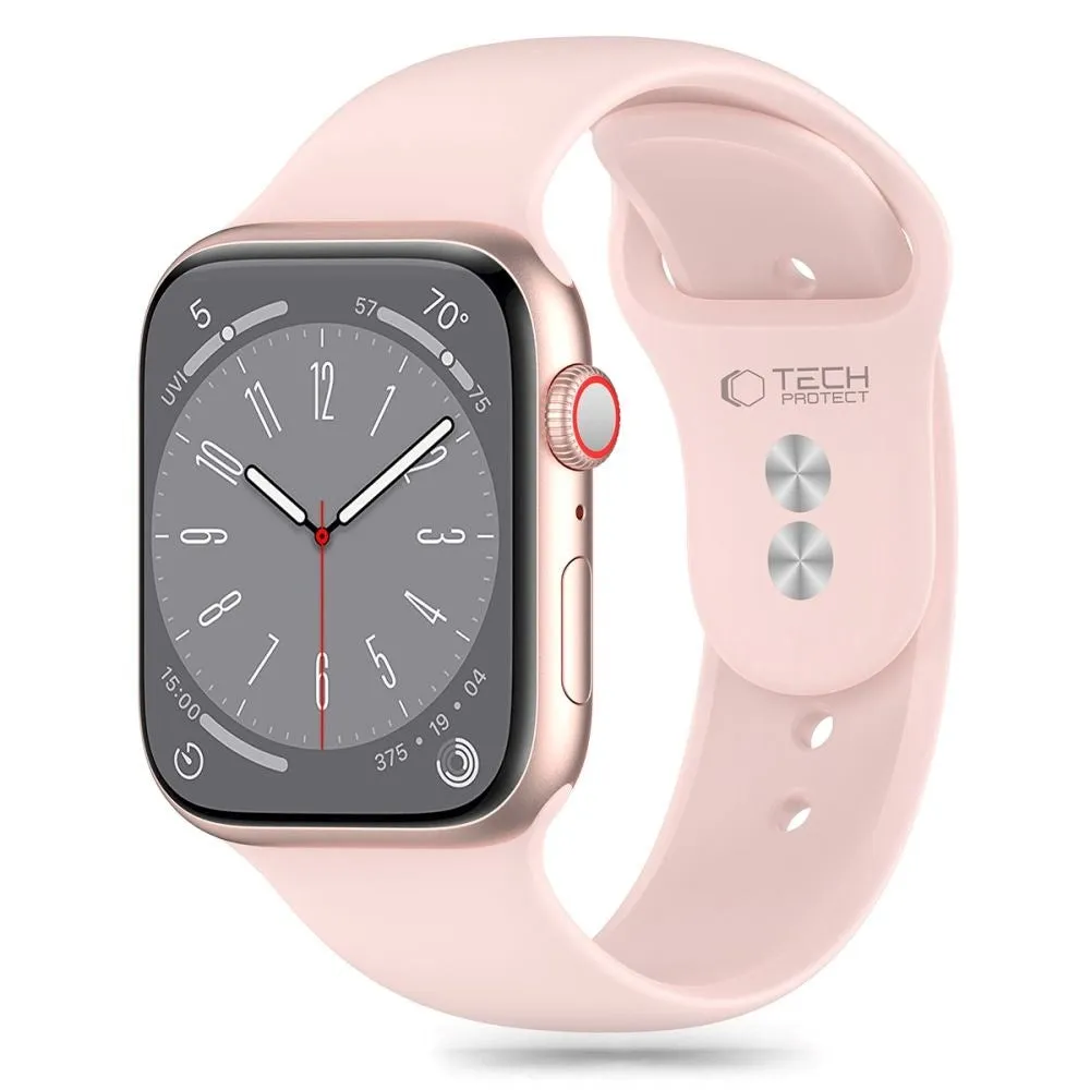 Apple Watch (42/44/SE/45/46/49mm) Tech-Protect Silikone Urrem - Light Pink