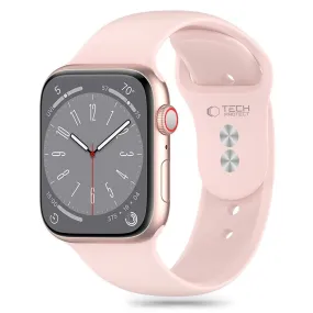 Apple Watch (42/44/SE/45/46/49mm) Tech-Protect Silikone Urrem - Light Pink