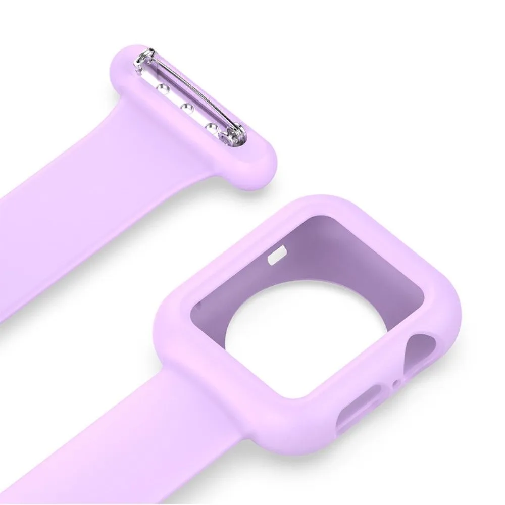 Apple Watch (45mm) doctor nurse silicone watch strap - Light Purple