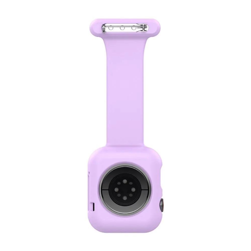 Apple Watch (45mm) doctor nurse silicone watch strap - Light Purple