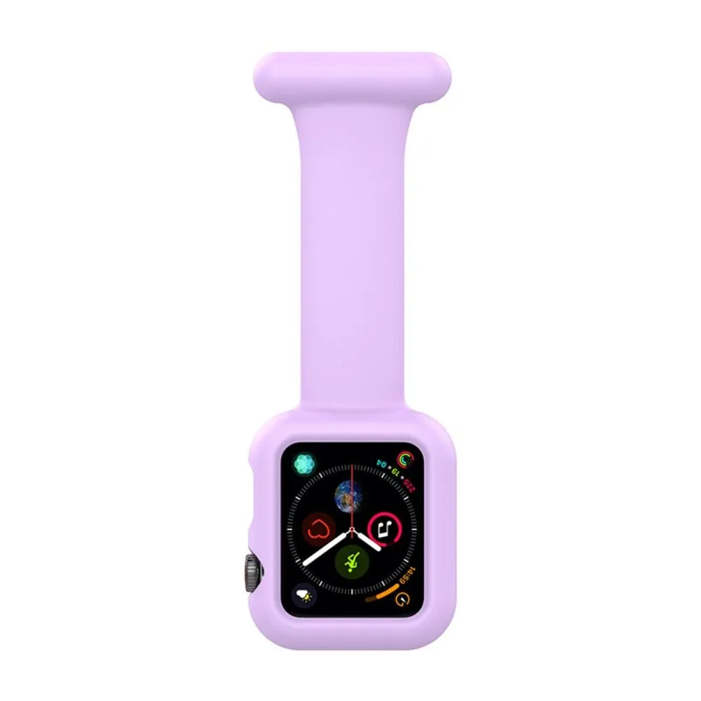 Apple Watch (45mm) doctor nurse silicone watch strap - Light Purple