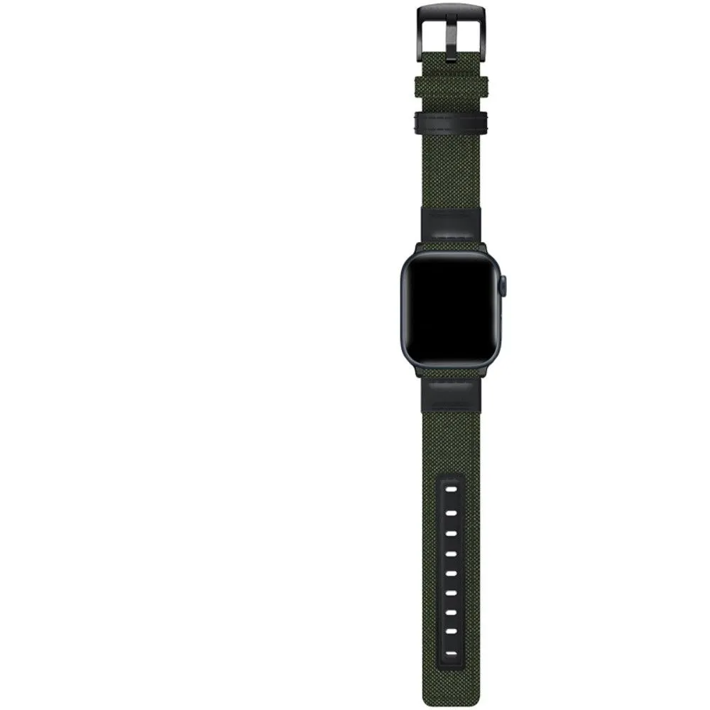 Apple Watch (45mm) nylon stylish watch strap - Army Green