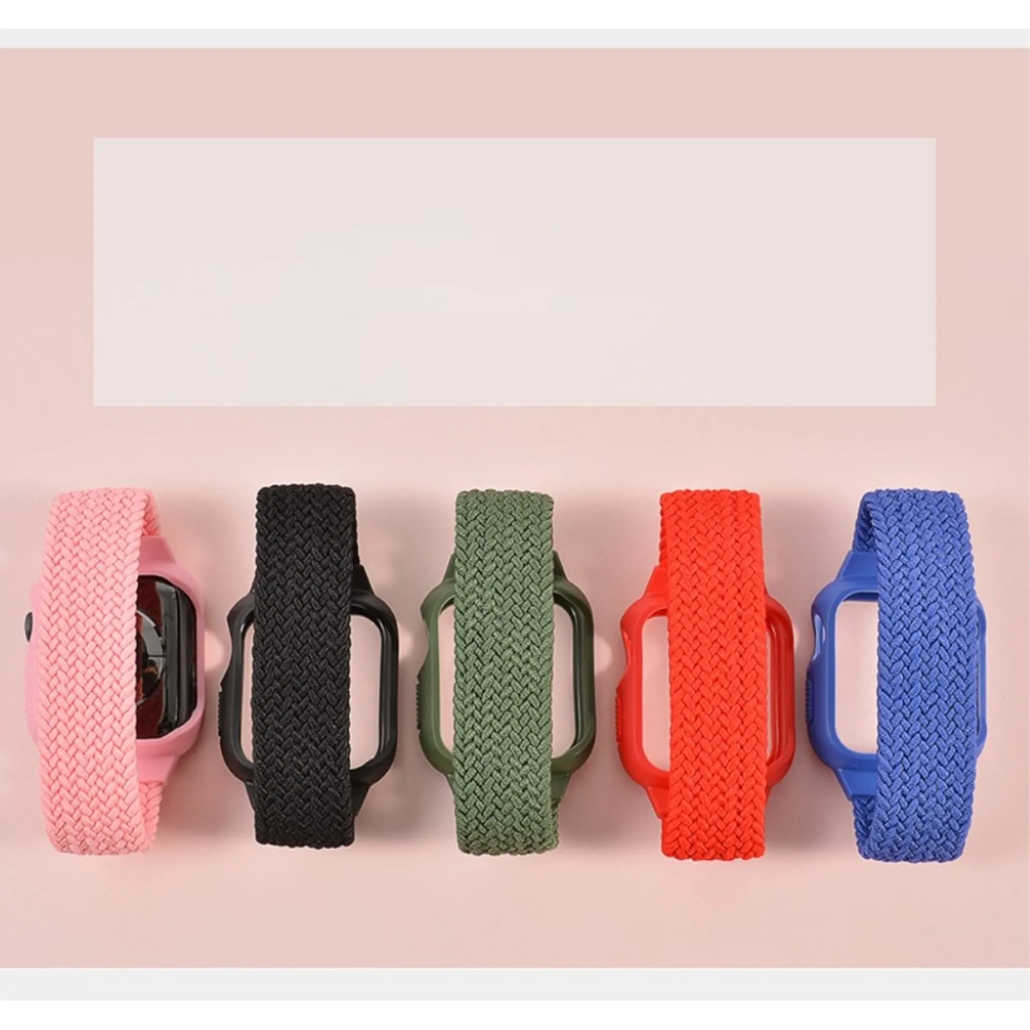 Apple Watch Series 6 / 5 44mm simple nylon watch band - Red / Size: 170mm