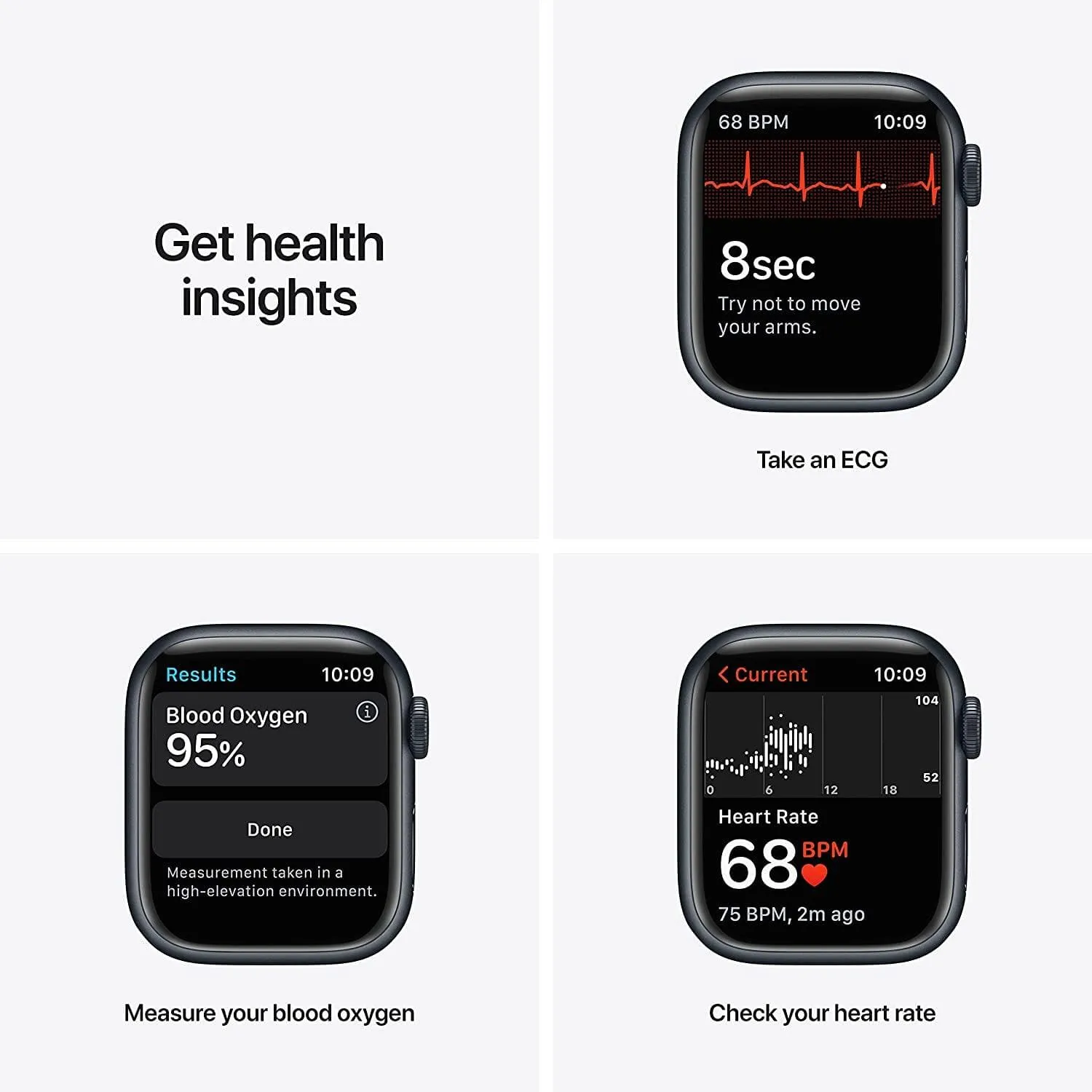 Apple Watch Series 7 Cellular 41mm - Midnight/Sport Band