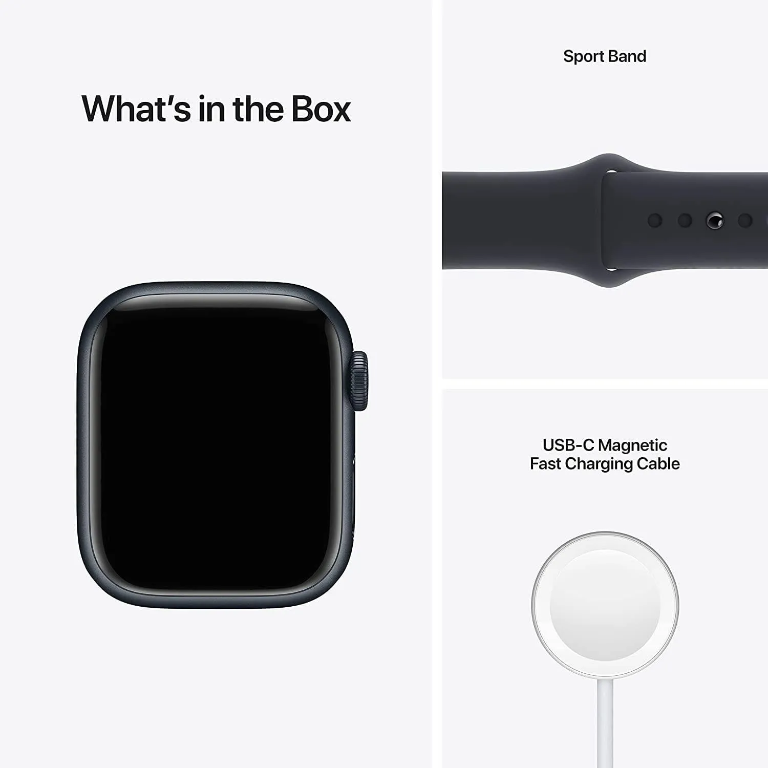 Apple Watch Series 7 Cellular 41mm - Midnight/Sport Band