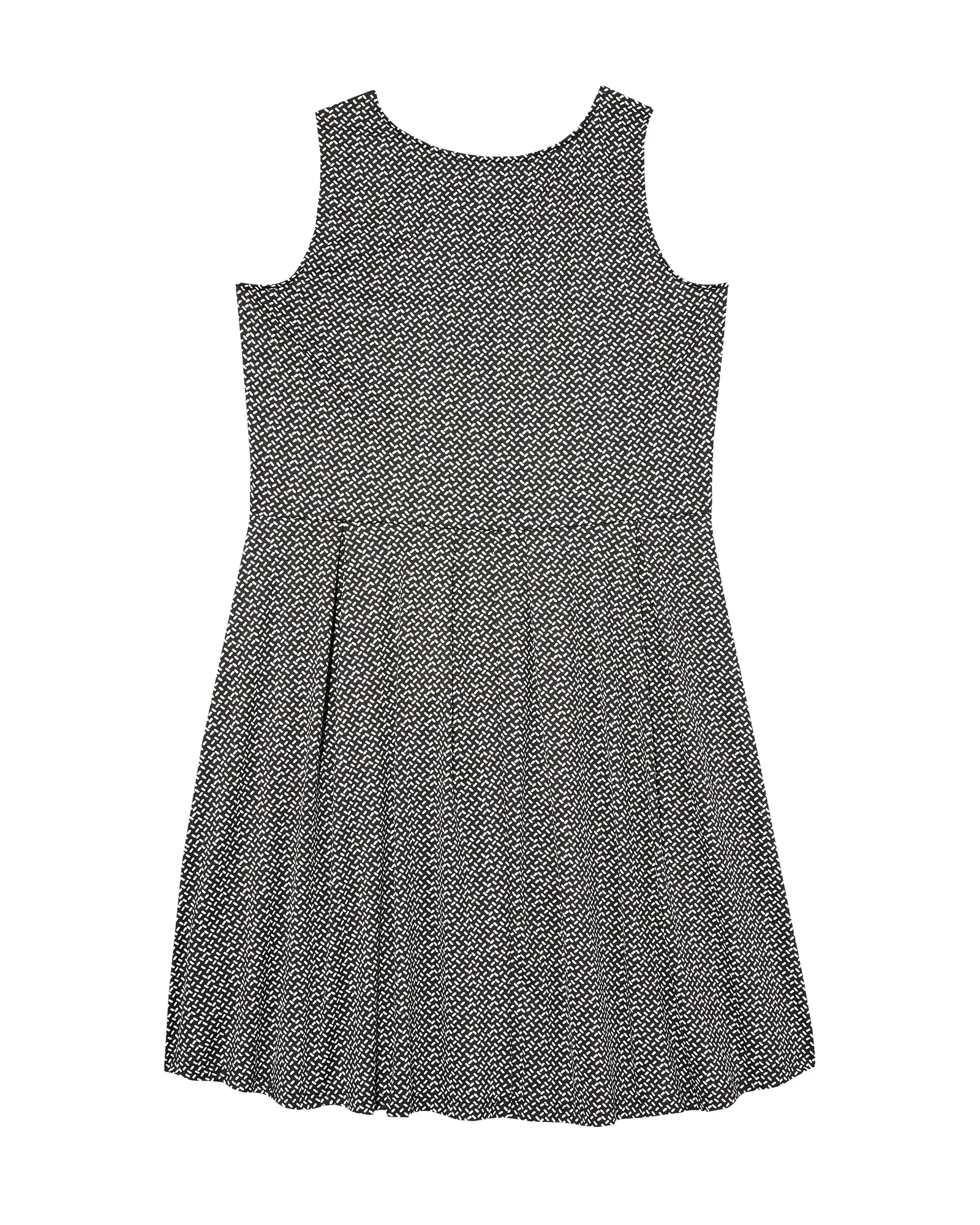 Aurora Sleeveless Fit and Flare | Black / White