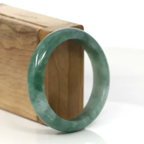 Baikalla Blue-Green Natural Jadeite Jade Bangle Bracelet (55.53mm) #885