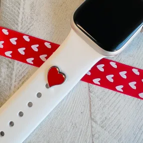 Band Charms 1pc. Red Hot Heart