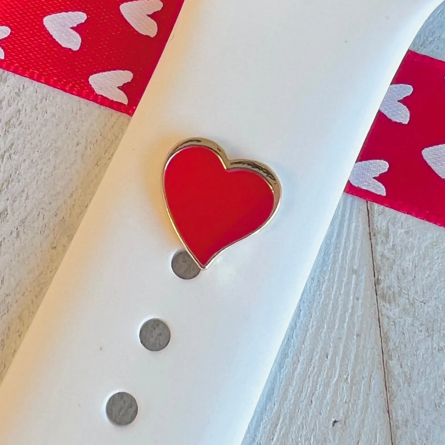 Band Charms 1pc. Red Hot Heart