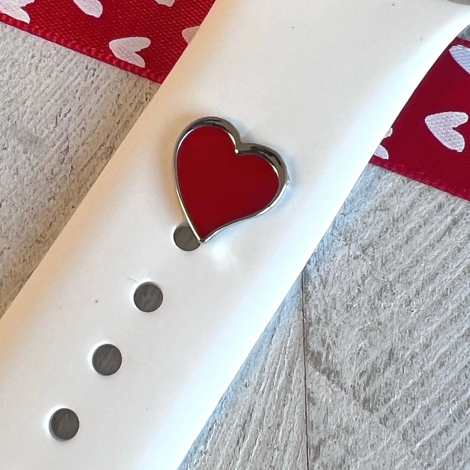 Band Charms 1pc. Red Hot Heart